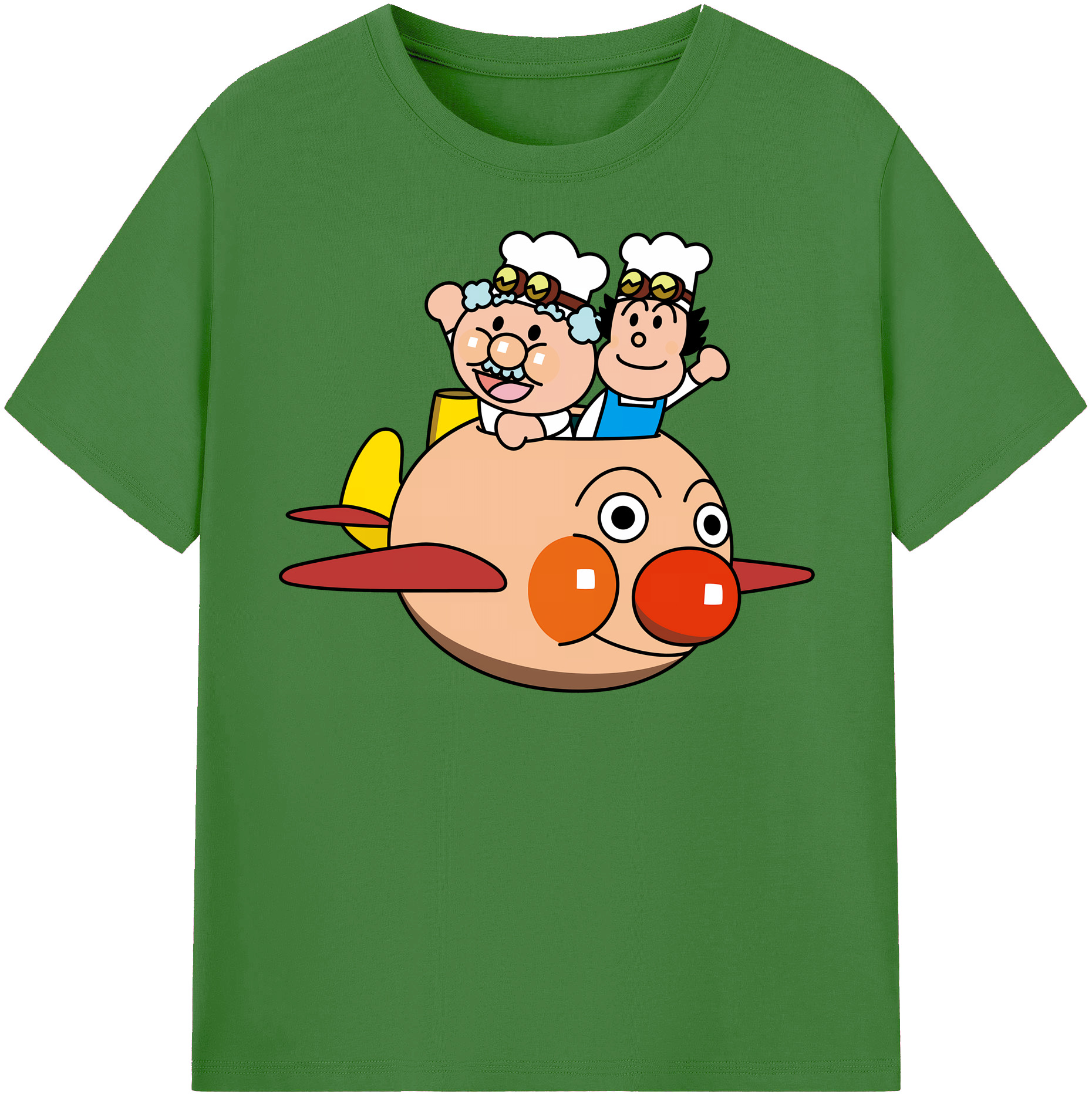 （画像用） アンパンマン Anpanman レディースカジュアルプリントTシャツ（綿100％）
